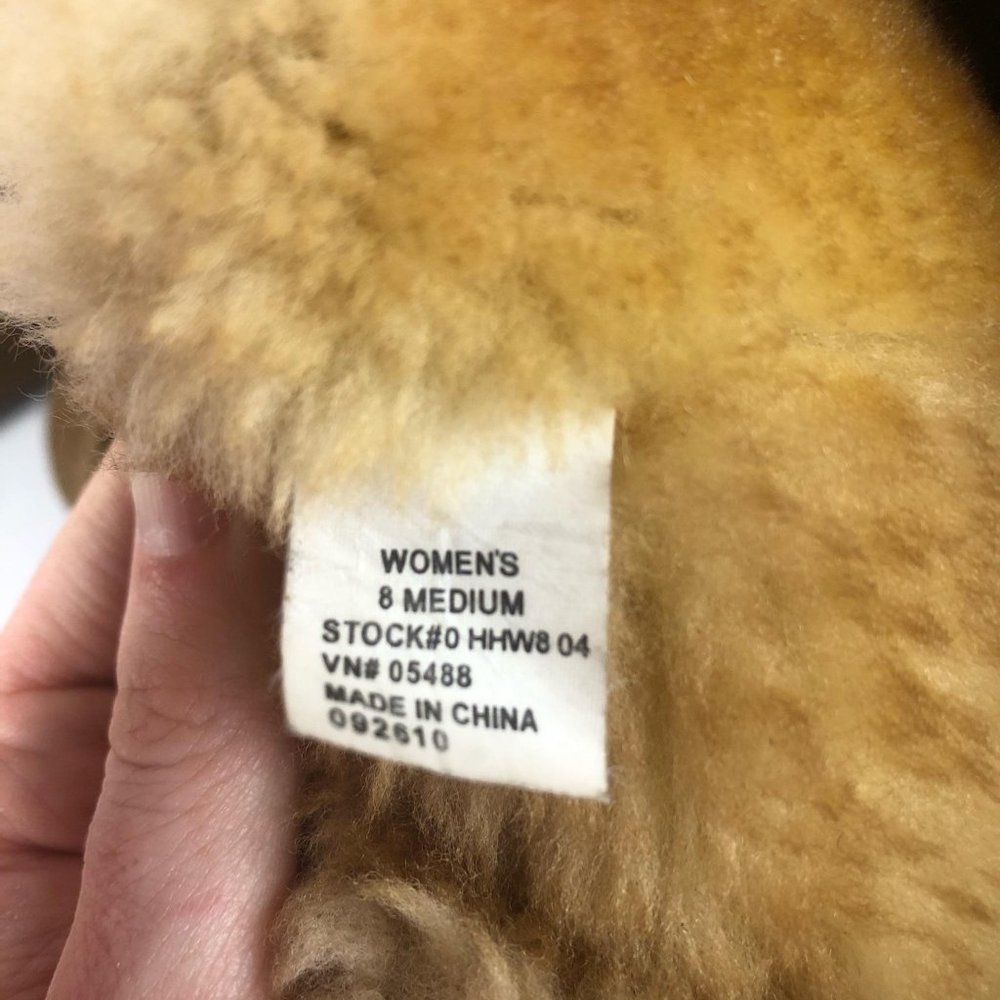 *SOLD* L.L. Bean Shearling Fleece Lined Suede Boots Sz 8 - Picture 9 of 10